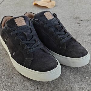 Greats Royale Brooklyn White Sole Dark Grey Leather Suede Made in Italy 10.5 Men